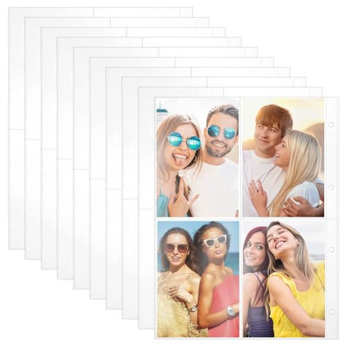 AHANDMAKER 40 Packung 10.5x15.4cm Fotoalbum Hüllen Fotoblattschutz Mit Top Loading Doppelseitig 4 Taschen Fotoseiten Ultraklare Fotohüllen Bindeblätter AHANDMAKER 40 Packung 10.5x15.4cm Fotoalbum Hüllen Fotoblattschutz Mit Top Loading Doppelseitig 4 Taschen Fotoseiten Ultraklare Fotohüllen Bindeblätter von AHANDMAKER