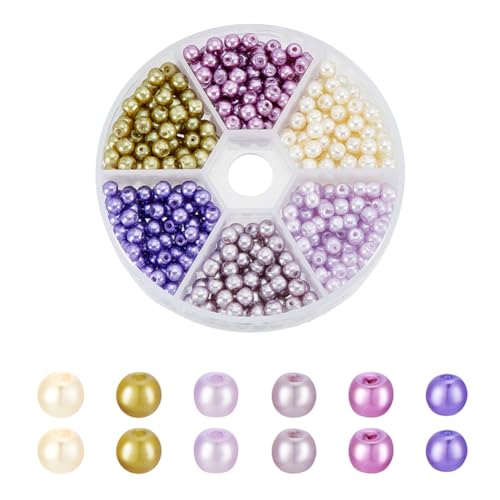 AHANDMAKER 480 Stück Runde Glasperlen In 6 Farben Lila Serie 5mm Bemalte Runde Abstandsperlen Für Armbänder Halsketten Schmuckherstellung DIY Bastelarbeiten AHANDMAKER 480 Stück Runde Glasperlen In 6 Farben Lila Serie 5mm Bemalte Runde Abstandsperlen Für Armbänder Halsketten Schmuckherstellung DIY Bastelarbeiten von AHANDMAKER