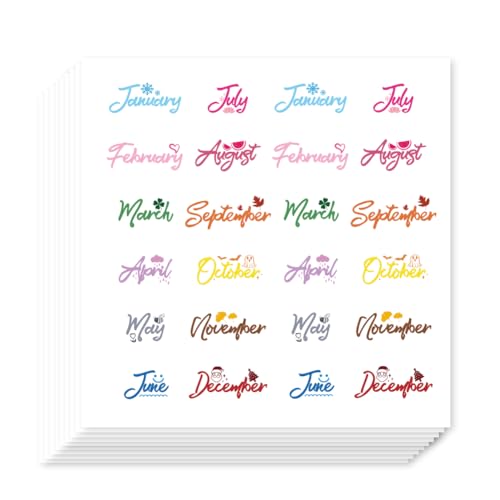 AHANDMAKER 480 selbstklebende Planer Aufkleber. Wortaufkleber Monatsthema Aufkleber Für Planer Kalender Scrapbook Basteln Geschenktüte Siegel Party Dekoration 90x90mm AHANDMAKER 480 selbstklebende Planer Aufkleber. Wortaufkleber Monatsthema Aufkleber Für Planer Kalender Scrapbook Basteln Geschenktüte Siegel Party Dekoration 90x90mm von AHANDMAKER