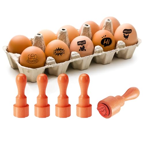 AHANDMAKER 5 Dialogfeld „Stile“ Stempel Mini Etikettenstempel Aus Holz Einzigartige Zeichenstempel Für Ostereierzüchter Und Besitzer Aufkleber Für Kartengestaltungsplaner von AHANDMAKER