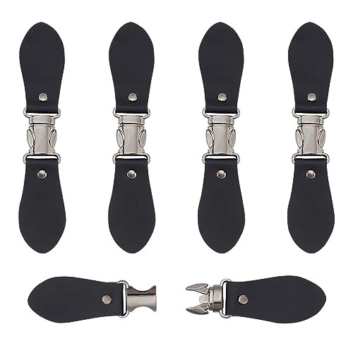 AHANDMAKER 5 Sets Metall-Leder-Umhang-Verschlüsse, schwarz, Mantel-Schnallen-Clips, Dufflejacken-Schnalle, Ersatz-Knebelschnallen für Heimwerker AHANDMAKER 5 Sets Metall-Leder-Umhang-Verschlüsse, schwarz, Mantel-Schnallen-Clips, Dufflejacken-Schnalle, Ersatz-Knebelschnallen für Heimwerker von AHANDMAKER