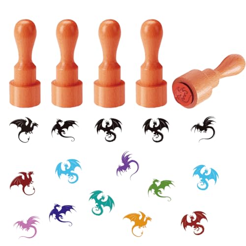 AHANDMAKER 5 Stil Drachen Dekostempel Märchen Drachenmuster Mini Eierstempel Aus Holz Für Eierbauern Und Besitzer Scrapbooking Kartenherstellungs Planer Aufkleber AHANDMAKER 5 Stil Drachen Dekostempel Märchen Drachenmuster Mini Eierstempel Aus Holz Für Eierbauern Und Besitzer Scrapbooking Kartenherstellungs Planer Aufkleber von AHANDMAKER