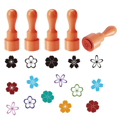 AHANDMAKER 5 Stile Blume Dekorative Stempel Sakura Muster Mini Holz Eierstempel Einzigartige Designs Eierzeichnen Stempel für Eierfreunde und Besitzer, Scrapbooking Kartengestaltung Planer Aufkleber AHANDMAKER 5 Stile Blume Dekorative Stempel Sakura Muster Mini Holz Eierstempel Einzigartige Designs Eierzeichnen Stempel für Eierfreunde und Besitzer, Scrapbooking Kartengestaltung Planer Aufkleber von AHANDMAKER