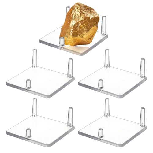 AHANDMAKER 5 Stück Stein Ausstellungsständer 3 Pegs Acryl Quadrat Display Staffelei Steht Für Geoden Mineralienhalter Kleine Sammlerstücke Ausstellungsständer Zur Präsentation von Geoden AHANDMAKER 5 Stück Stein Ausstellungsständer 3 Pegs Acryl Quadrat Display Staffelei Steht Für Geoden Mineralienhalter Kleine Sammlerstücke Ausstellungsständer Zur Präsentation von Geoden von AHANDMAKER