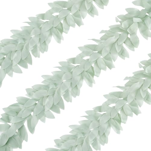 AHANDMAKER 5 Yards Blattband Spitzenbesatz Polyester Chiffon Blatt Spitzenband Kantenbesatz Spitzenstoff Für DIY Nähen Handwerk Kleidungsstück Hochzeitsdekoration Dunkles Meergrün AHANDMAKER 5 Yards Blattband Spitzenbesatz Polyester Chiffon Blatt Spitzenband Kantenbesatz Spitzenstoff Für DIY Nähen Handwerk Kleidungsstück Hochzeitsdekoration Dunkles Meergrün von AHANDMAKER