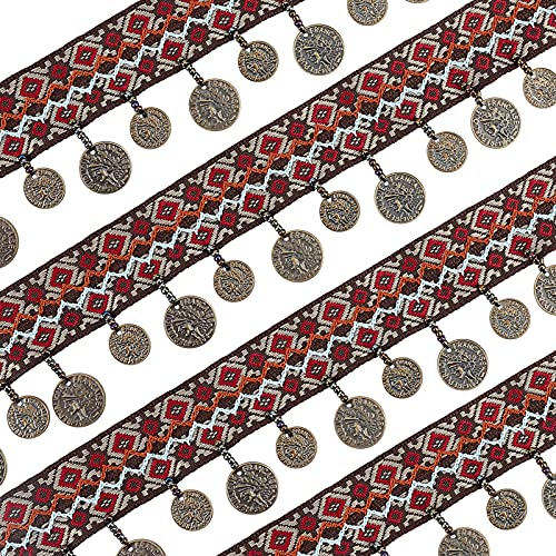 AHANDMAKER 5 Yards Pom Pompom Trim, 47mm Retro Fransen Kantenband Nähband Spitze für Zuhause Hochzeit Handwerk Partydekoration AHANDMAKER 5 Yards Pom Pompom Trim, 47mm Retro Fransen Kantenband Nähband Spitze für Zuhause Hochzeit Handwerk Partydekoration von AHANDMAKER