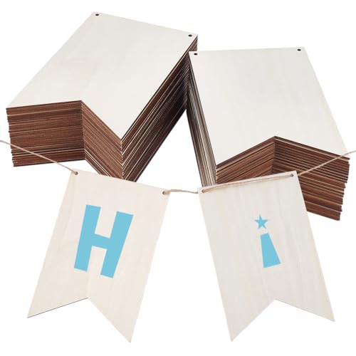 AHANDMAKER 50 Packung Unlackierte Leere Holzschilder Mit Seilen Rechteckig Einfarbig Zum Aufhängen Basteln Türschilder Vorgebohrt DIY Holzbanner Blanko Für Heimwerker Basteln Malen AHANDMAKER 50 Packung Unlackierte Leere Holzschilder Mit Seilen Rechteckig Einfarbig Zum Aufhängen Basteln Türschilder Vorgebohrt DIY Holzbanner Blanko Für Heimwerker Basteln Malen von AHANDMAKER