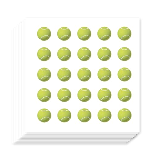 AHANDMAKER 500 Stück Selbstklebende Tennis Cartoon Aufkleber. Sportaufkleber Sportaufkleber Für Sporträume Schulschließfächer Basteln Planer von AHANDMAKER