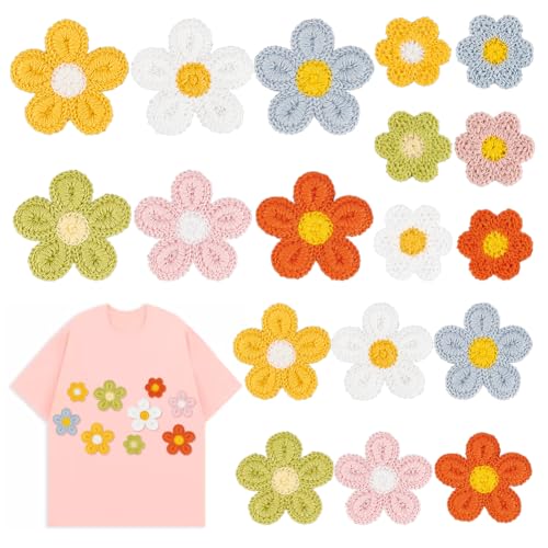 AHANDMAKER 54 Stück Bunte Blumen-Aufnäher Mit Sonnenblume, Bestickte Applikationen, Gänseblümchen-Aufnäher Zum Aufbügeln, Aufnäher Für Kleidung, Taschen, DIY, Basteln, Haarspangen AHANDMAKER 54 Stück Bunte Blumen-Aufnäher Mit Sonnenblume, Bestickte Applikationen, Gänseblümchen-Aufnäher Zum Aufbügeln, Aufnäher Für Kleidung, Taschen, DIY, Basteln, Haarspangen von AHANDMAKER