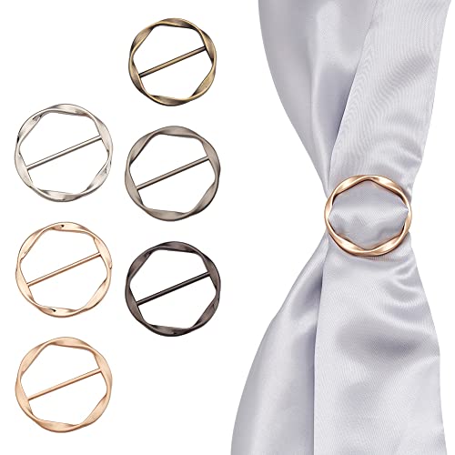 AHANDMAKER 6 Stück Schalringclips, Legierung Schal Clips, Einfache T-Shirt-Clips, Runde Cricle-Schal-Schnalle, Modische Metallkreisschnalle Für Kleidung, Schals, T-Shirts, Gemischte Farbe AHANDMAKER 6 Stück Schalringclips, Legierung Schal Clips, Einfache T-Shirt-Clips, Runde Cricle-Schal-Schnalle, Modische Metallkreisschnalle Für Kleidung, Schals, T-Shirts, Gemischte Farbe von AHANDMAKER