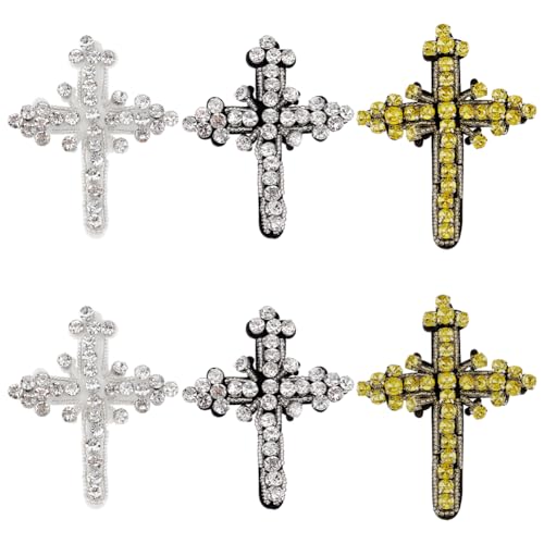 AHANDMAKER 6 Stück Stickerei Perlen Strass Kreuz Patches 3 Stile Aufnäher Pailletten Patch Perlen Kreuz Applikation Patch Dekorative Patches Für Kleid Handtasche Kleidung AHANDMAKER 6 Stück Stickerei Perlen Strass Kreuz Patches 3 Stile Aufnäher Pailletten Patch Perlen Kreuz Applikation Patch Dekorative Patches Für Kleid Handtasche Kleidung von AHANDMAKER