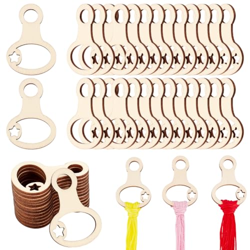AHANDMAKER 60 Stück Holz Garn Organizer Fadentropfen Für Kreuzstich Kürbisförmige Fadenspulen Fadenwickel Organizer Zahnseidenspule Für Die Aufbewahrung von Bastelarbeiten Und Nähen AHANDMAKER 60 Stück Holz Garn Organizer Fadentropfen Für Kreuzstich Kürbisförmige Fadenspulen Fadenwickel Organizer Zahnseidenspule Für Die Aufbewahrung von Bastelarbeiten Und Nähen von AHANDMAKER