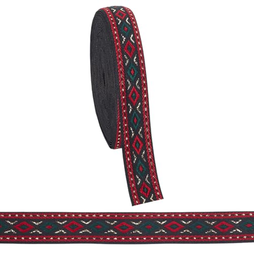 AHANDMAKER 9 m Vintage Jacquardband 1.8cm Bestickte Spitzenborte Gewebtes Band Floraler Stoffbesatz Ethno Stil Nähen Schrägband Fransen Vintage Bestickte Bänder AHANDMAKER 9 m Vintage Jacquardband 1.8cm Bestickte Spitzenborte Gewebtes Band Floraler Stoffbesatz Ethno Stil Nähen Schrägband Fransen Vintage Bestickte Bänder von AHANDMAKER