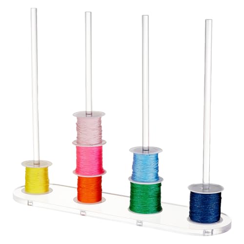 AHANDMAKER Acrylband Organizer 4 Spule Drahthalter Bandregal Aufbewahrungsspulenhalter Zum Nähen Basteln Netzfaden Band Kranz Häkelrolle Floristenkunst Verpacken von Geschenken AHANDMAKER Acrylband Organizer 4 Spule Drahthalter Bandregal Aufbewahrungsspulenhalter Zum Nähen Basteln Netzfaden Band Kranz Häkelrolle Floristenkunst Verpacken von Geschenken von AHANDMAKER