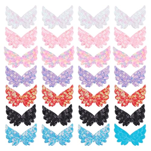 AHANDMAKER Aufnäher Mit Glitzernden Engelsflügeln, Zum Basteln, 105 Stück, 7 Farbe Pailletten Mini Engelsflügel Applikation Patches Für DIY Nähen Handwerk Kleidung Rucksack Jeans Hose AHANDMAKER Aufnäher Mit Glitzernden Engelsflügeln, Zum Basteln, 105 Stück, 7 Farbe Pailletten Mini Engelsflügel Applikation Patches Für DIY Nähen Handwerk Kleidung Rucksack Jeans Hose von AHANDMAKER