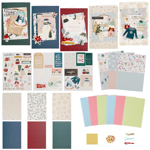 AHANDMAKER Handgefertigte DIY Grußkarten Sets Buntes DIY Set Mit Weihnachtskarten Und Umschlägen. Basteln Sie Ihre Eigenen Karten Für Geburtstagseinladungen Weihnachten Thanksgiving Partygeschenke AHANDMAKER Handgefertigte DIY Grußkarten Sets Buntes DIY Set Mit Weihnachtskarten Und Umschlägen. Basteln Sie Ihre Eigenen Karten Für Geburtstagseinladungen Weihnachten Thanksgiving Partygeschenke von AHANDMAKER