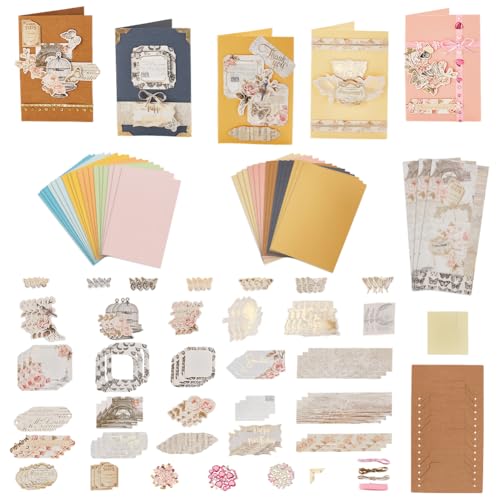 AHANDMAKER Kits Zum Selbermachen von Umschlägen Und Karten, 27 Arten Handgefertigte Grußkarten-Sets Machen Sie Ihre Eigene Karte Zum Basteln Zum Erntedankfest, Weihnachten, Geburtstagsgeschenk AHANDMAKER Kits Zum Selbermachen von Umschlägen Und Karten, 27 Arten Handgefertigte Grußkarten-Sets Machen Sie Ihre Eigene Karte Zum Basteln Zum Erntedankfest, Weihnachten, Geburtstagsgeschenk von AHANDMAKER