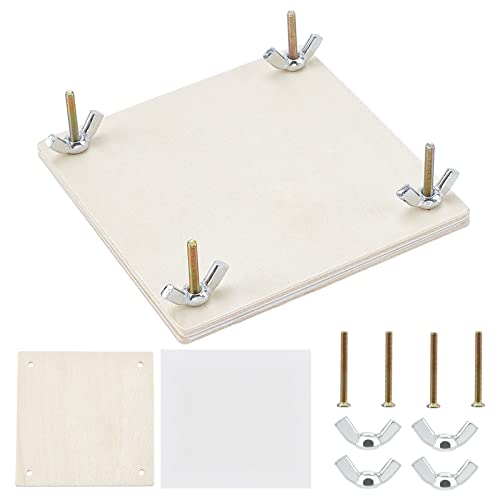 AHANDMAKER Pressset Für Holzblumen, 4x4-Zoll-Pflanzen- Und Blattkonservierungsset Zur Herstellung von Proben, Dry Fower Press Kit DIY Craft Educational Activity Kreatives Geschenk von AHANDMAKER