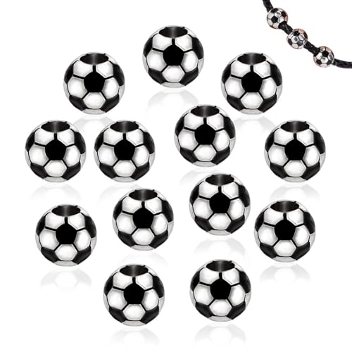 AHANDMAKER Tibetische Perlen, antikes Silber, großes Loch, europäische Fußballperlen, Armbänder, Abstandshalter, Charms, lose Perlen für Halskette, Ohrringe, DIY, Handwerk, Schmuckherstellung, Loch AHANDMAKER Tibetische Perlen, antikes Silber, großes Loch, europäische Fußballperlen, Armbänder, Abstandshalter, Charms, lose Perlen für Halskette, Ohrringe, DIY, Handwerk, Schmuckherstellung, Loch von AHANDMAKER