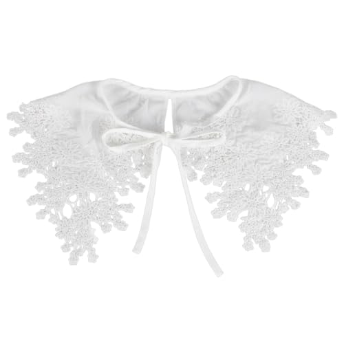 AHANDMAKER Weißes Spitzenhalsband Bestickter Spitzenkragen Abnehmbarer Falscher Blusenkragen Mit Blumenmuster Dekorativer Kragen Für Damen Und Mädchen Kostüm Näh Und Bastelbedarf AHANDMAKER Weißes Spitzenhalsband Bestickter Spitzenkragen Abnehmbarer Falscher Blusenkragen Mit Blumenmuster Dekorativer Kragen Für Damen Und Mädchen Kostüm Näh Und Bastelbedarf von AHANDMAKER