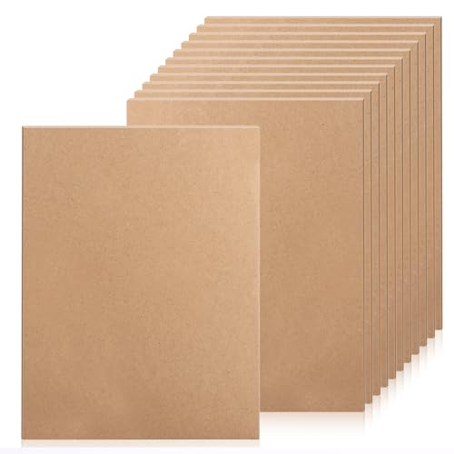 AHAQU MDF-Holzplatten, 6 mm dick, für Bastelarbeiten, Projektplatten, 35,6 x 28 cm, MDF-Blanko-Bögen zum Malen, Modellieren, Gravieren, Laubsägearbeiten, Kunst, 12 Stück AHAQU MDF-Holzplatten, 6 mm dick, für Bastelarbeiten, Projektplatten, 35,6 x 28 cm, MDF-Blanko-Bögen zum Malen, Modellieren, Gravieren, Laubsägearbeiten, Kunst, 12 Stück von AHAQU