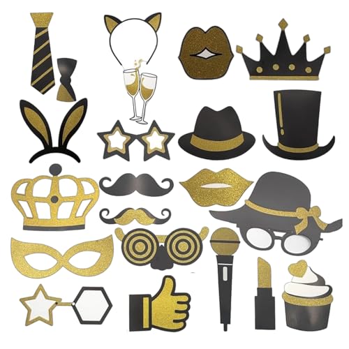 24 Stück Lustige Foto Requisiten Für Festliche Anlässe, Fotobox Zubehör Für Geburtstagsfeiern Und Hochzeitsfeiern, Fotobox Accessoires, Party Deko Für Hochzeit Und Geburtstag 24 Stück Lustige Foto Requisiten Für Festliche Anlässe, Fotobox Zubehör Für Geburtstagsfeiern Und Hochzeitsfeiern, Fotobox Accessoires, Party Deko Für Hochzeit Und Geburtstag von AHEJIOO