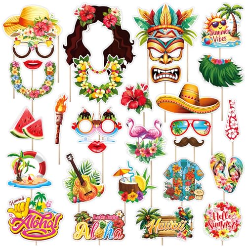 30 Stück Fotobox Accessoires, Hawaii Fotobox Accessoires, Hawaii Deko, Foto Accessoires Party Für Sommer Strand Geburtstag 30 Stück Fotobox Accessoires, Hawaii Fotobox Accessoires, Hawaii Deko, Foto Accessoires Party Für Sommer Strand Geburtstag von AHEJIOO