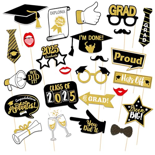 Graduation Deko, Bachelor Deko, Abschluss Deko, 25 Stück Abi 2025, Graduation Hat, Master Abschluss Geschenk, Für Graduation Party, Akademische Feiern, Fotorequisiten, Tischdekoration Graduation Deko, Bachelor Deko, Abschluss Deko, 25 Stück Abi 2025, Graduation Hat, Master Abschluss Geschenk, Für Graduation Party, Akademische Feiern, Fotorequisiten, Tischdekoration von AHEJIOO