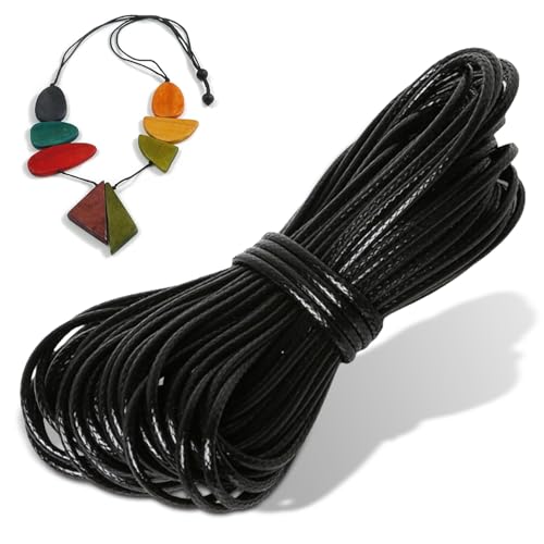 Lederband Für Ketten, 20m Lederschnur, Lederband 2mm Rund,Schneidbare Echtleder Lederriemen, Breit Für DIY Armbänder, Schmuck Und Accessoires,(Schwarz Lederband Für Ketten, 20m Lederschnur, Lederband 2mm Rund,Schneidbare Echtleder Lederriemen, Breit Für DIY Armbänder, Schmuck Und Accessoires,(Schwarz von AHEJIOO