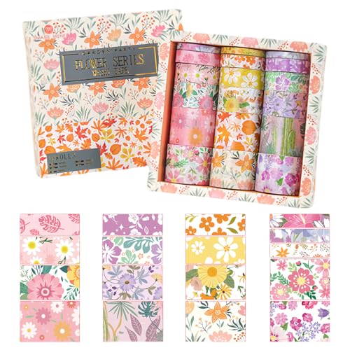 Washi Tape,18 Rollen Dekoratives Klebeband Für Bullet Journal,Masking Tape Dekoratives Klebeband Goldene Foliendruck Diy Papier Tape Für Diy Bastler,Verschönert Journals,Planer,Karten Und Scrapbooking Washi Tape,18 Rollen Dekoratives Klebeband Für Bullet Journal,Masking Tape Dekoratives Klebeband Goldene Foliendruck Diy Papier Tape Für Diy Bastler,Verschönert Journals,Planer,Karten Und Scrapbooking von AHEJIOO