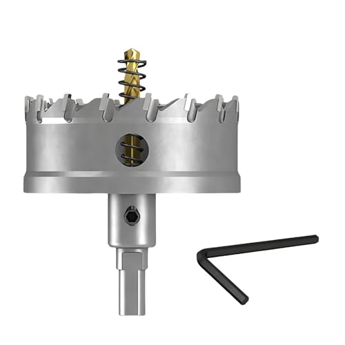 1 Stück 7,6 cm TCT-Lochsägen-Set für Hartmetall, robustes Wolframkarbidbestücktes Lochschneidewerkzeug mit federbelastetem Führungsbohrer, für Metalle, Edelstahl, Eisen, Kunststoffe, Holz 1 Stück 7,6 cm TCT-Lochsägen-Set für Hartmetall, robustes Wolframkarbidbestücktes Lochschneidewerkzeug mit federbelastetem Führungsbohrer, für Metalle, Edelstahl, Eisen, Kunststoffe, Holz von AHHKZT