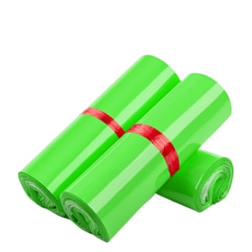 AHIOJEGX Versandtaschen 50 Stück PE Poly Mailer Versandtasche Express Box Kleidung T-Shirt Umschlag Kunststoff Kleid Handschuhe Müll Klebebeutel(Green,45x55cm) von AHIOJEGX