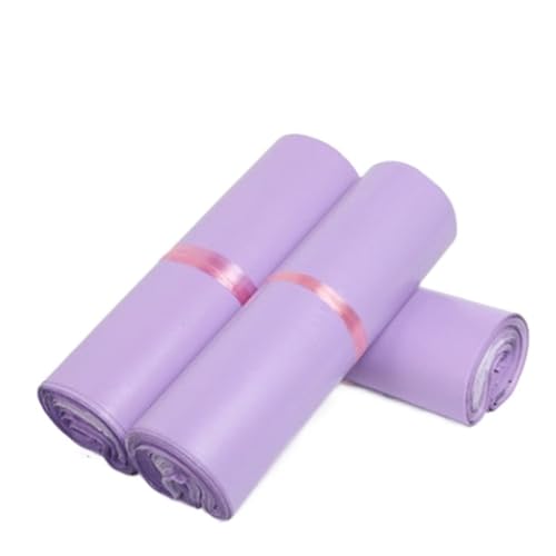 AHIOJEGX Versandtaschen 50 Stück PE Poly Mailer Versandtasche Express Box Kleidung T-Shirt Umschlag Kunststoff Kleid Handschuhe Müll Klebebeutel(Light Purple,45x60cm) von AHIOJEGX