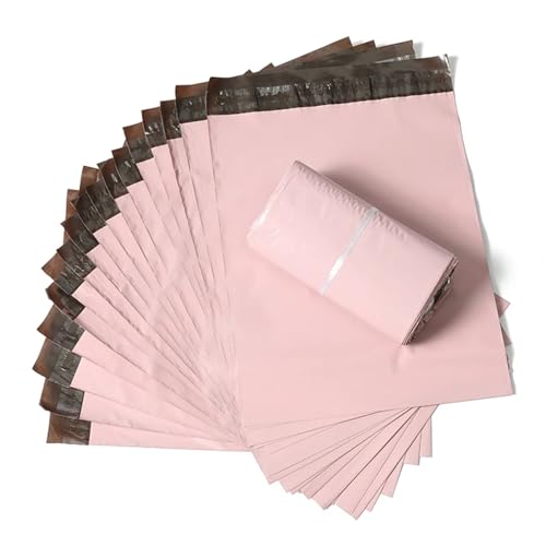 AHIOJEGX Versandtaschen 50 Teile/Paket Kurier Tasche Rosa wasserdichte Mail Taschen Poly Umschlag Verpackung Kleidung Express Tasche Mailer Post Versand Taschen(40x55CM 50Pcs) von AHIOJEGX