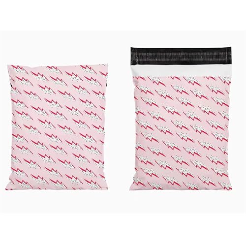 AHIOJEGX Versandtaschen 50 Teile/lose Mail Sack Taschen Verpackung Tasche wasserdichte Umschlag Giraffe Taschen 10 * 13 Zoll Kurier Tasche Bedrucken Logo Tasche(25.5X37cm 50pcs) von AHIOJEGX