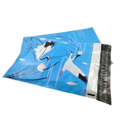 AHIOJEGX Versandtaschen 50 Teile/lose Mail Sack Taschen Verpackung Tasche wasserdichte Umschlag Giraffe Taschen 10 * 13 Zoll Kurier Tasche Bedrucken Logo Tasche(25.5X37cm 50pcs-10) von AHIOJEGX
