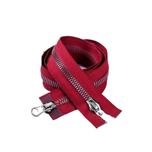 Zwei Wege Reißverschluss Doppelschieber mit offenem Ende, Zwei-Wege-Reißverschluss for Tasche, Jacke, Kleidung, Heimwerken, dekoratives Nähen, Reparaturzubehör Für Mäntel, Jacken(Red,120cm-2Pcs) Zwei Wege Reißverschluss Doppelschieber mit offenem Ende, Zwei-Wege-Reißverschluss for Tasche, Jacke, Kleidung, Heimwerken, dekoratives Nähen, Reparaturzubehör Für Mäntel, Jacken(Red,120cm-2Pcs) von AHIOJEGX
