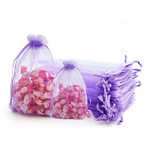 Helles Lila Organzasäckchen 7x9cm, Klein Organza Beutel Geschenkbeutel Organzabeutel Bonbonsbeutel Schmuckbeutel Netzbeutel mit Kordelzug für Hochzeit, Geburtstag, Weihnachten, Thanksgiving (50 Stück) Helles Lila Organzasäckchen 7x9cm, Klein Organza Beutel Geschenkbeutel Organzabeutel Bonbonsbeutel Schmuckbeutel Netzbeutel mit Kordelzug für Hochzeit, Geburtstag, Weihnachten, Thanksgiving (50 Stück) von AHOMAME