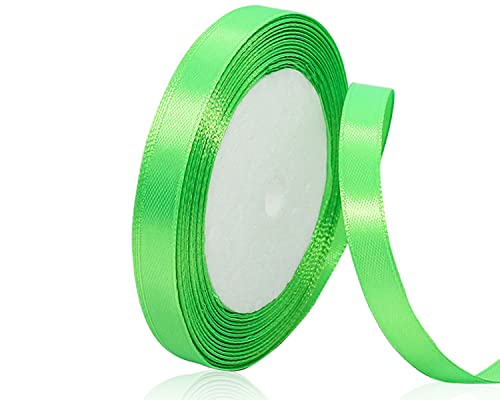 Satinband Fruchtgrün 10mm, 22 Meters Dekoration Geschenkband breit Schleifenband, Stoffband für Hochzeit, Taufe und Geburtstag Geschenke Satinband Fruchtgrün 10mm, 22 Meters Dekoration Geschenkband breit Schleifenband, Stoffband für Hochzeit, Taufe und Geburtstag Geschenke von AHOMAME