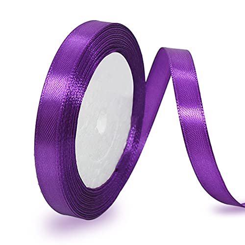 Satinband Lila 10mm, 22 Meters Dekoration Geschenkband breit Schleifenband, Stoffband für Hochzeit, Taufe und Geburtstag Geschenke Satinband Lila 10mm, 22 Meters Dekoration Geschenkband breit Schleifenband, Stoffband für Hochzeit, Taufe und Geburtstag Geschenke von AHOMAME