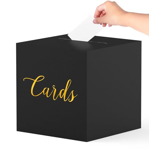 AHQiZFX Geschenkbox,Schwarz Geschenkkartenbox,kartenbox Hochzeit mit Schlitz,22 X 22cm Hochzeitsbox,Hochzeit Geschenkbox Geldbox,für Hochzeit Geburtstage Abschlussfeiern Jubiläum Babypartys Partydeko AHQiZFX Geschenkbox,Schwarz Geschenkkartenbox,kartenbox Hochzeit mit Schlitz,22 X 22cm Hochzeitsbox,Hochzeit Geschenkbox Geldbox,für Hochzeit Geburtstage Abschlussfeiern Jubiläum Babypartys Partydeko von AHQiZFX