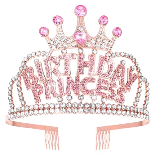 Birthday Prinzessinnen Krone,Geburtstag Kronen Mädchen Stirnband,Krone Damen Tiara,Kristall Strass Geburtstagskrone,Kronprinzessin Party Zubehör für Frauen Mädchen Geburtstag Party Gefälligkeiten Deko Birthday Prinzessinnen Krone,Geburtstag Kronen Mädchen Stirnband,Krone Damen Tiara,Kristall Strass Geburtstagskrone,Kronprinzessin Party Zubehör für Frauen Mädchen Geburtstag Party Gefälligkeiten Deko von AHQiZFX