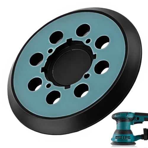 AHRLIC 125 mm Schleifscheiben-Stützteller kompatibel mit DCW210 DWE6421 DWE6423, 8-Loch-Ersatzpad mit 4 Schrauben für Schwingschleifer, mittlere Dichte für Holz und Metall und Polieren AHRLIC 125 mm Schleifscheiben-Stützteller kompatibel mit DCW210 DWE6421 DWE6423, 8-Loch-Ersatzpad mit 4 Schrauben für Schwingschleifer, mittlere Dichte für Holz und Metall und Polieren von AHRLIC