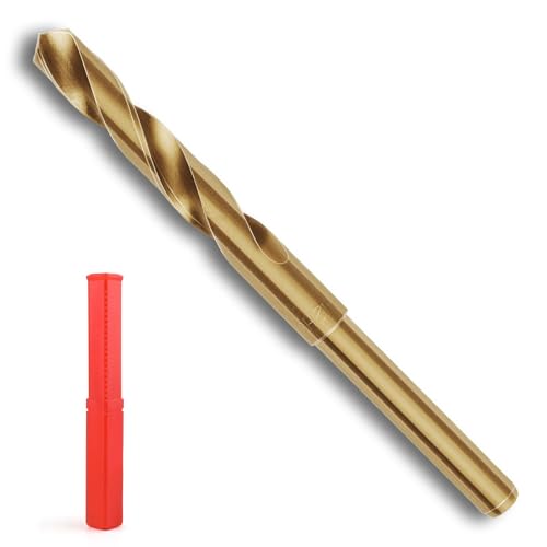 AHRLIC HSS-Spiralbohrer, 14 mm, kobaltbeschichtet, reduzierter Schaft für Metall, Edelstahl, Aluminium, Holz, Kunststoff, Nichteisenmaterialien, Hochleistungsbohrwerkzeug AHRLIC HSS-Spiralbohrer, 14 mm, kobaltbeschichtet, reduzierter Schaft für Metall, Edelstahl, Aluminium, Holz, Kunststoff, Nichteisenmaterialien, Hochleistungsbohrwerkzeug von AHRLIC