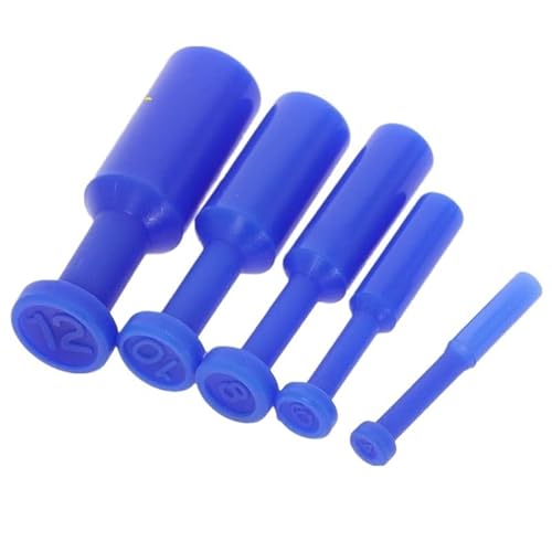 AHSKY 10 Teile/Satz blau pneumatische Nylon stopfen Schlauch steckverbinder luftleitung 4/6/8/10/12mm (Color : 4mm) von AHSKY