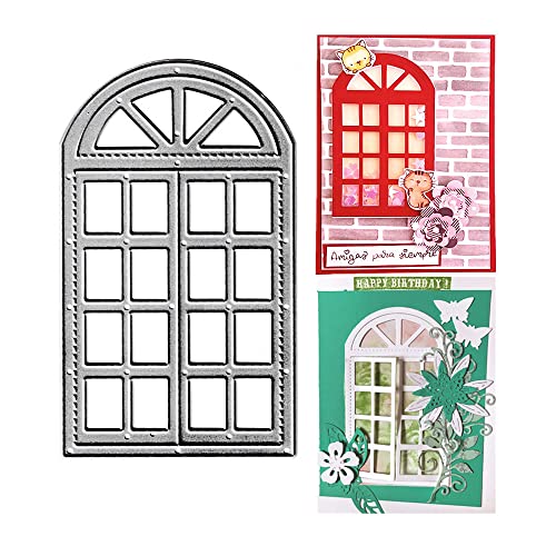 Fenster-Stanzformen, Hausfenster-Stanzformen, Metall-Prägeschablonen für Karten, Scrapbooking und Bastelalbum, Papierkarten-Dekoration von AHTOLS