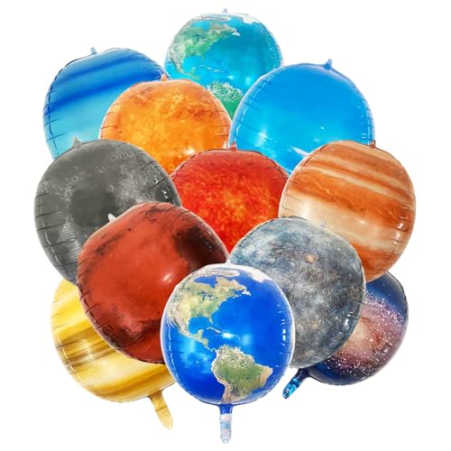 12 Stücke Weltraum Kindergeburtstag Deko Folienballons sonnensystem ballons,4D Helium Ballons,Weltraum Sonne Venus Erde Mond Mars Jupiter Saturn Uranus Neptun 12 Stücke Weltraum Kindergeburtstag Deko Folienballons sonnensystem ballons,4D Helium Ballons,Weltraum Sonne Venus Erde Mond Mars Jupiter Saturn Uranus Neptun von AHVMIL