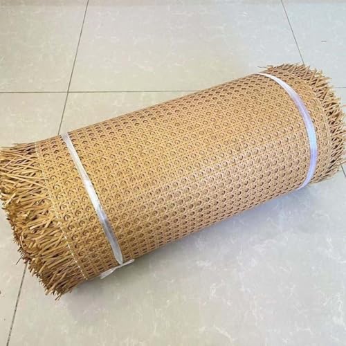 AHYBE Natürliches PE Rattan-Gurtband Rolle, Geflecht Möbel Wiener Geflecht Wabengeflecht Aus Stuhlflechtrohr Für Möbel Heimdekoration(B,70 * 100cm) von AHYBE