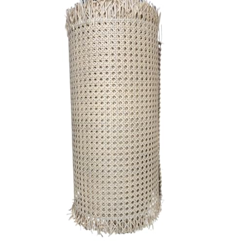 Cane Webbing Rattan Roll Wiener Geflecht,Wiener Geflecht Meterware,Wiener Geflecht Flechtmatten For Rattan Craftsmen,Handgemachtes PE Kunststoff Rattan Geflecht Für DIY Möbeldekoration(B,150*100cm) von AHYBE