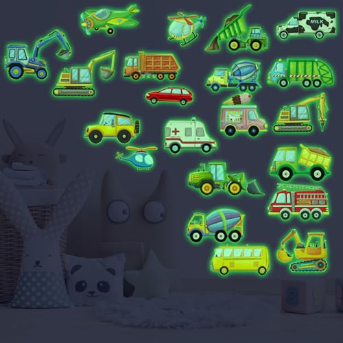 AIBAOBAO Baufahrzeug Wandtattoo Leuchtend Wandaufkleber Transporte Fahrzeuge Wandsticker Selbstklebend Wandsticker Konstruktion Bagger Leuchtsticker für Junge Kinderzimmer Deko Grün AIBAOBAO Baufahrzeug Wandtattoo Leuchtend Wandaufkleber Transporte Fahrzeuge Wandsticker Selbstklebend Wandsticker Konstruktion Bagger Leuchtsticker für Junge Kinderzimmer Deko Grün von AIBAOBAO